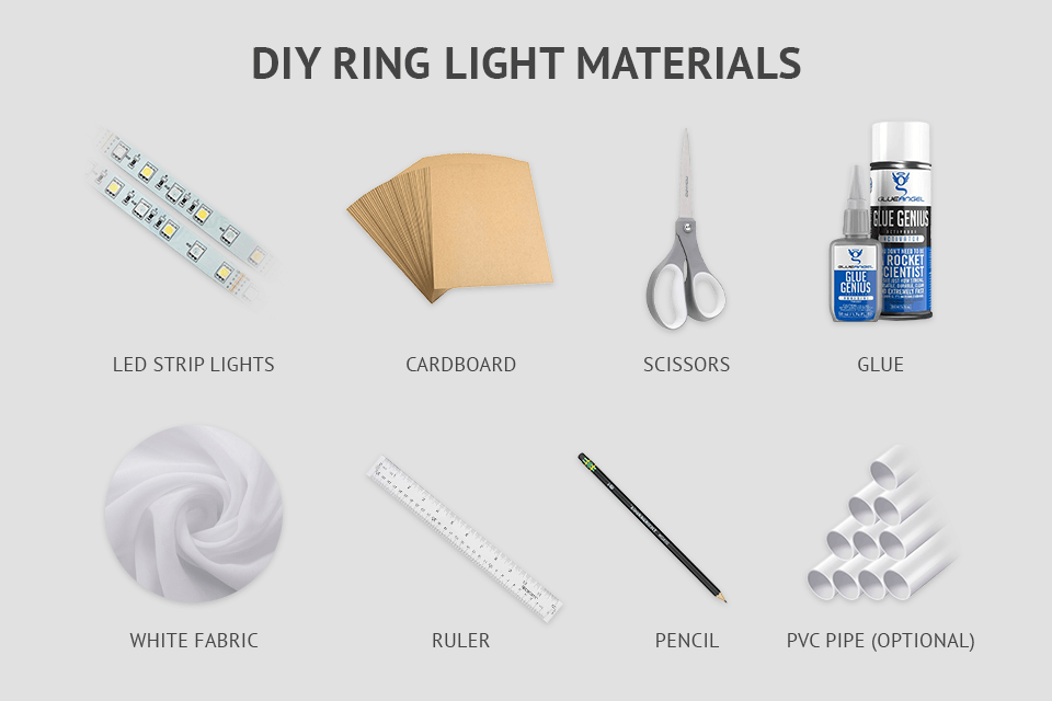 diy ring light materials