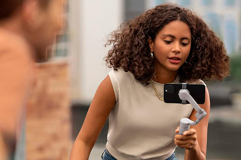 dji om 5 styl życia ze statywem z kijkiem do selfie