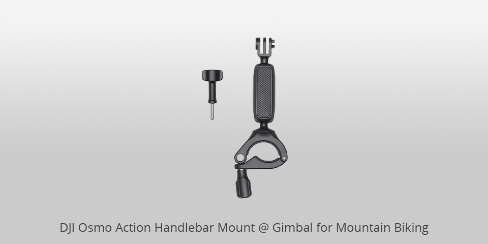 dji osmo action handlebar mount gimbal voor mountainbiken