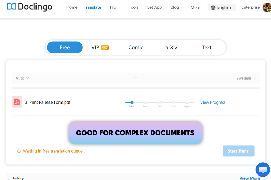doclingo interface