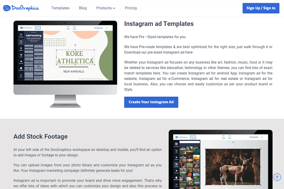 doographics templates for ads