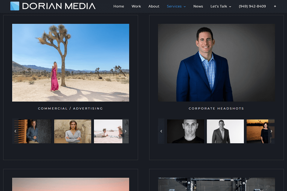 dorian media creative agency portfolio