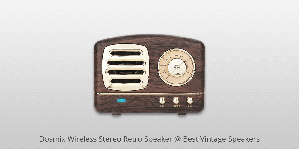 dosmix wireless stereo retro speaker vintage speakers