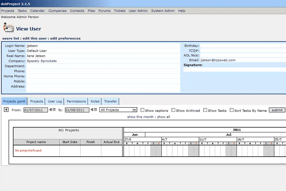 Gantt chart mac os x