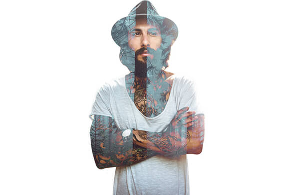 dobbelt eksponering photoshop handlinger