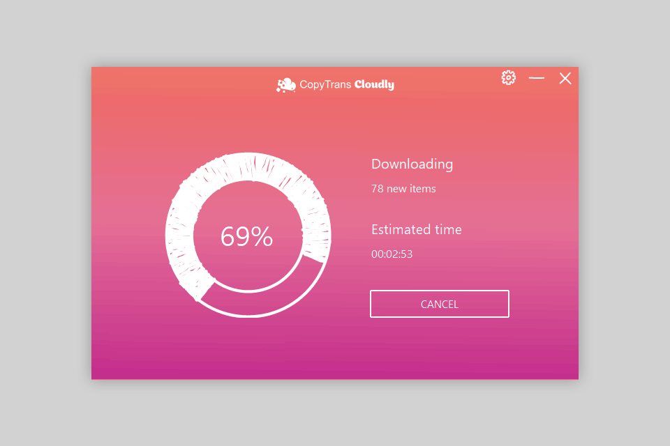 downloading process copytrans cloudly review
