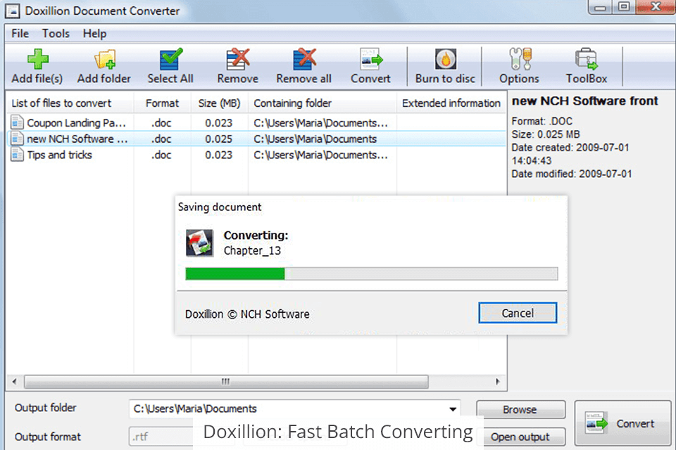 doxillion batch conversion