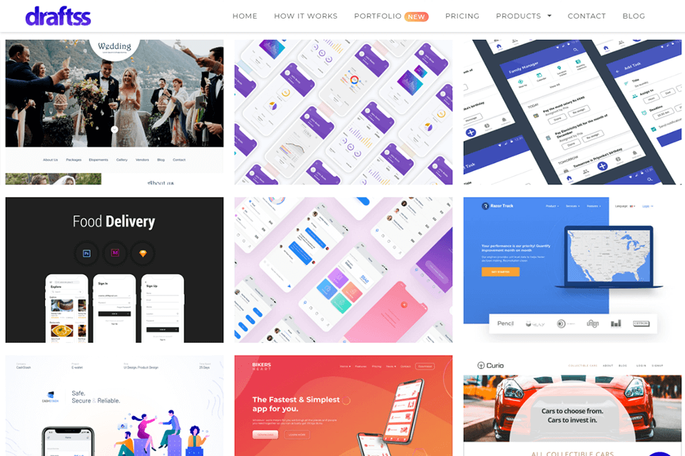 draftss web and app ui