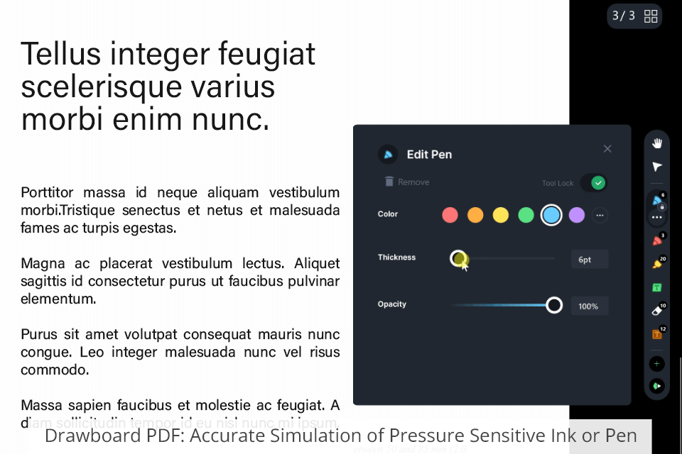 drawboard pdf accurate simulation of pressure sensitive ink or pen