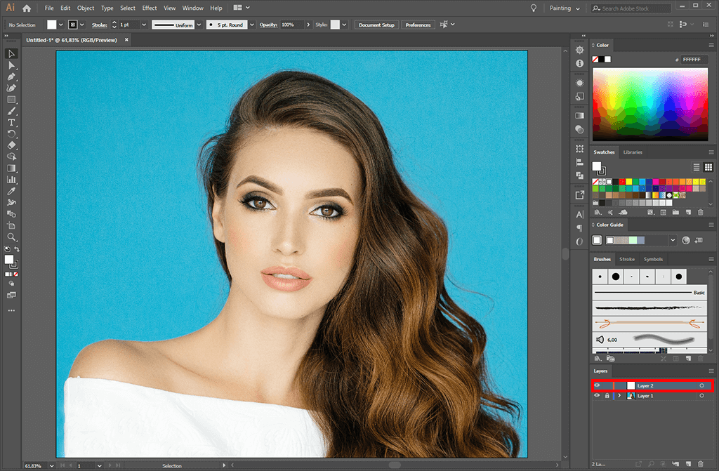 How To Draw A Face In Illustrator Easy Tutorial