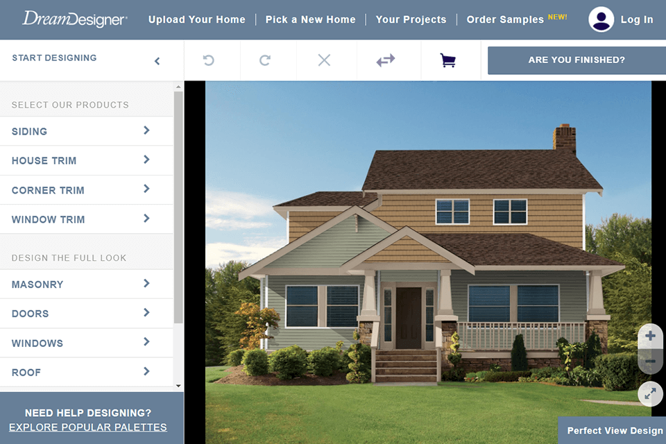 Dreamdesigner App To Design House Exterior Interface 
