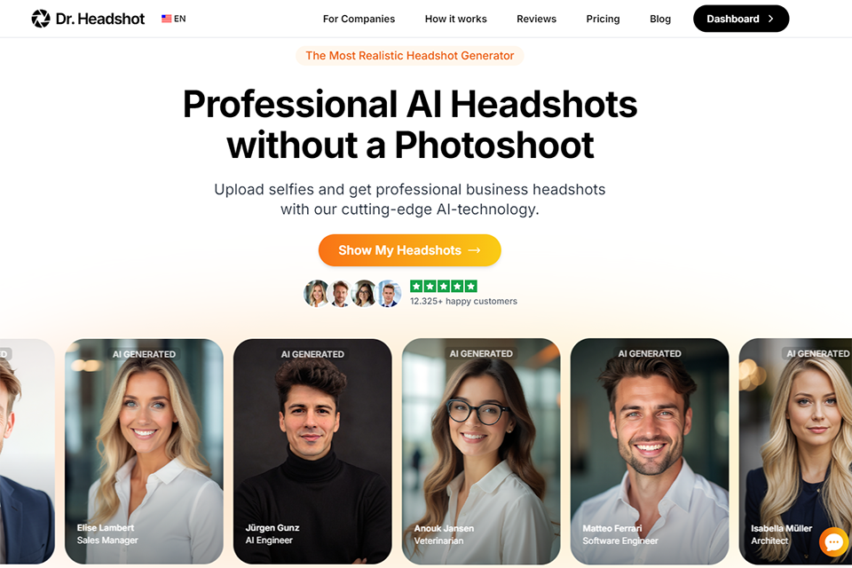 drheadshot best ai profile picture generator