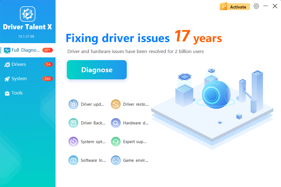 driver talent interface