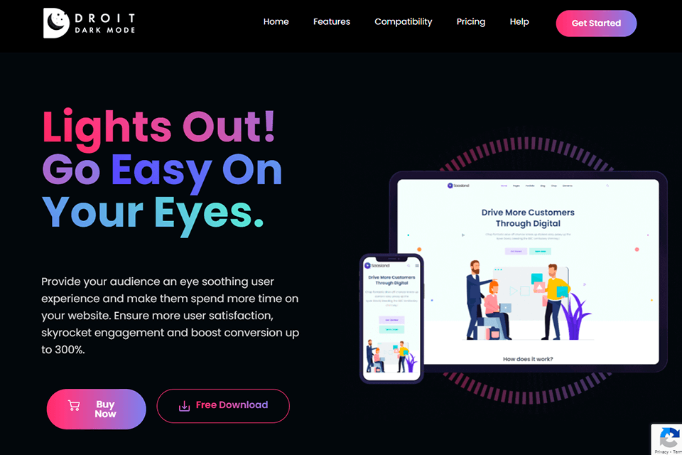 droitthemes dark mode