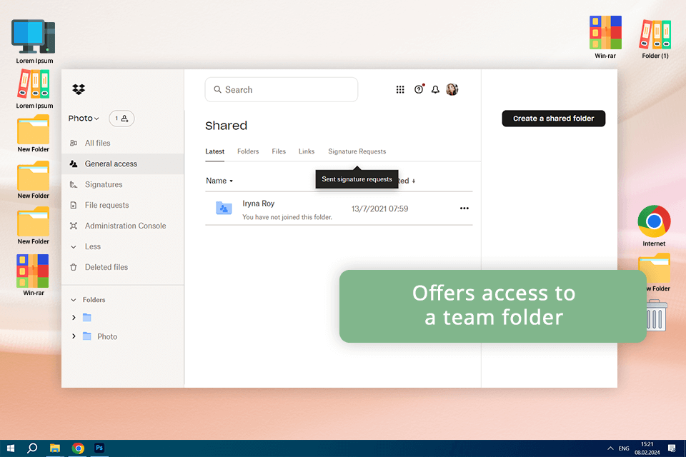dropbox cloud storage for photos