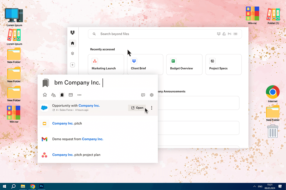 dropbox dash collaboration