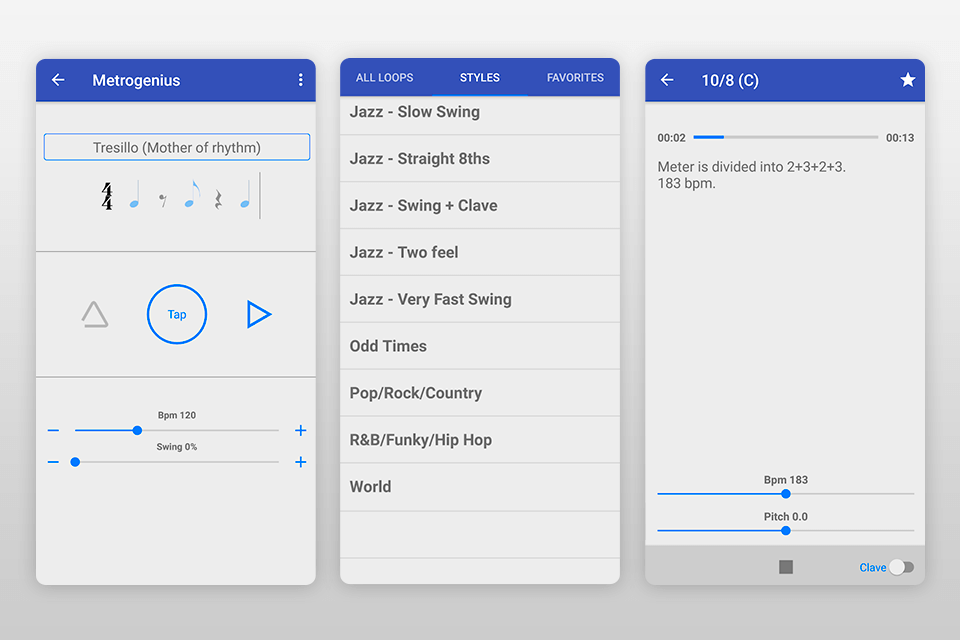 drumgenius app for drummers interface