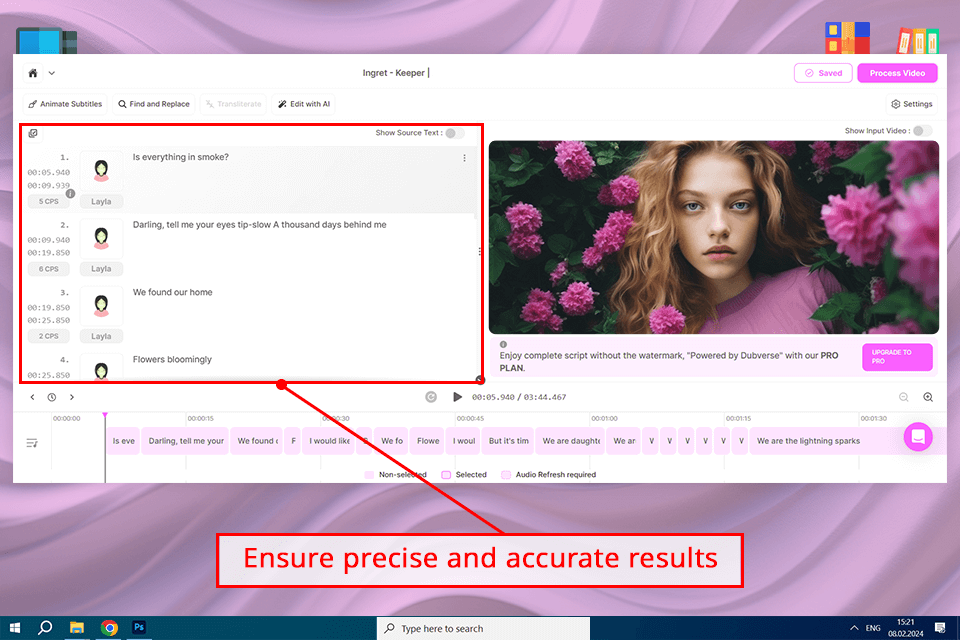 dubverse accurate results