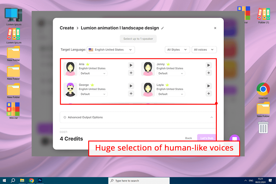 dubverse human voices
