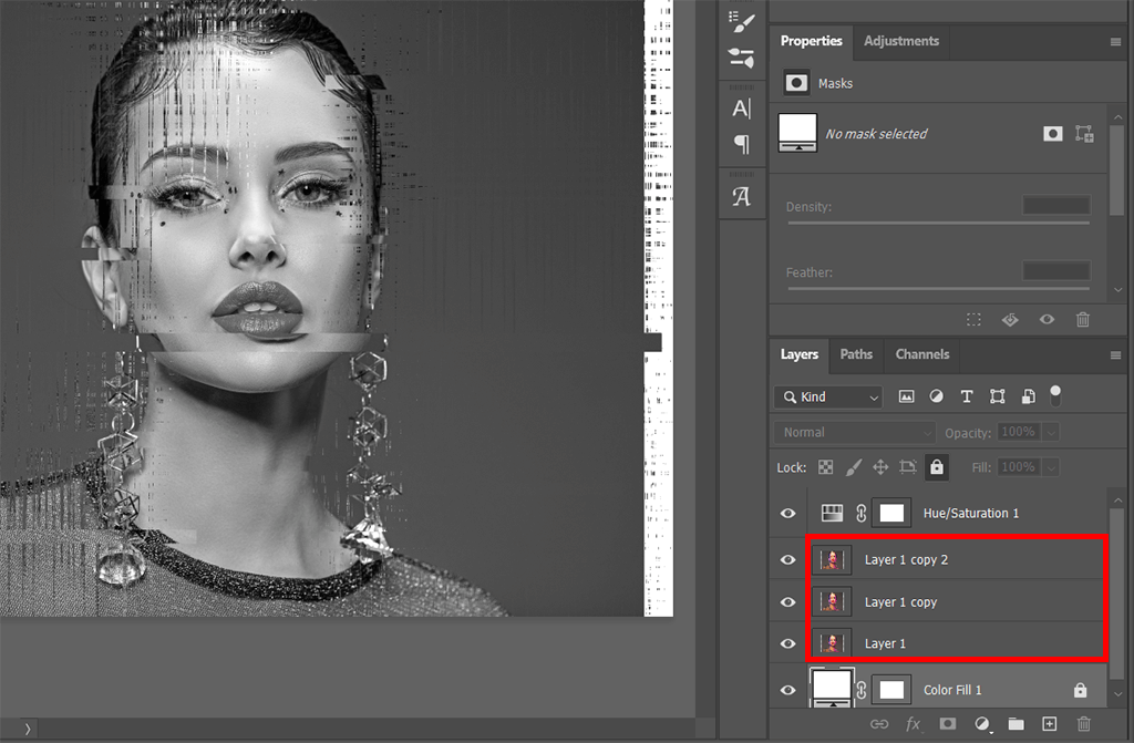 3 Workable Techniques to Get Glitch Effect in Photoshop: Step-by-Step