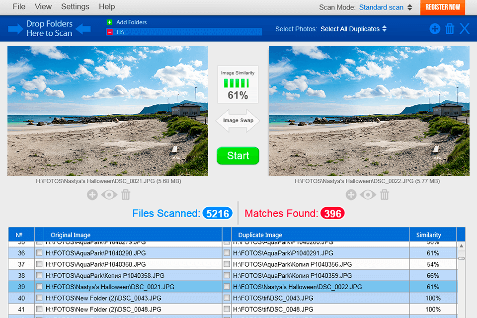 duplicate photo cleaner preview feature