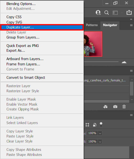duplicate the layer to create 3d effect in adobe photoshop