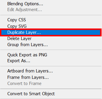 duplicate the layer to make transparent background in photoshop
