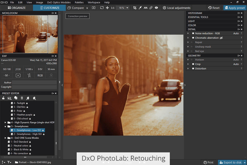 إعادة لمس DXO photolab