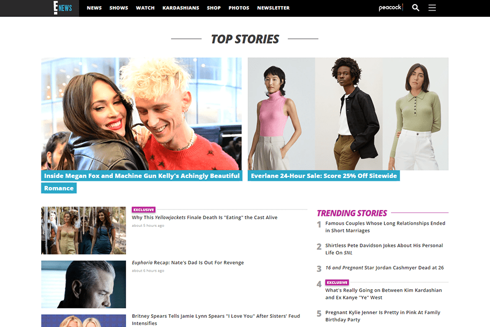 e news entertainment blog