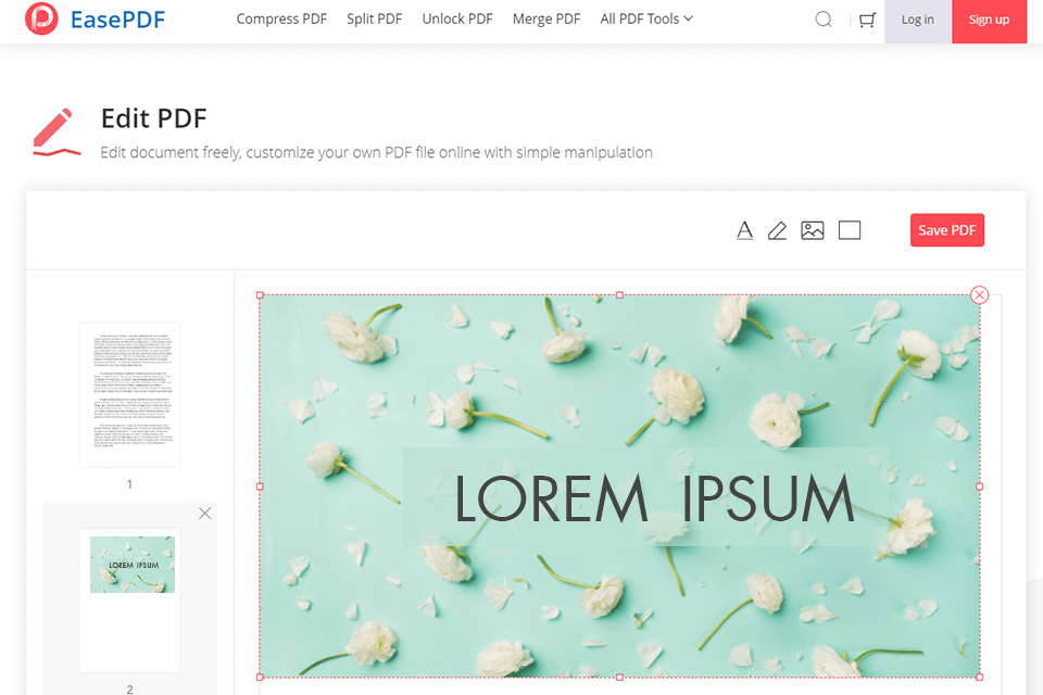 easepdf online pdf converter editor