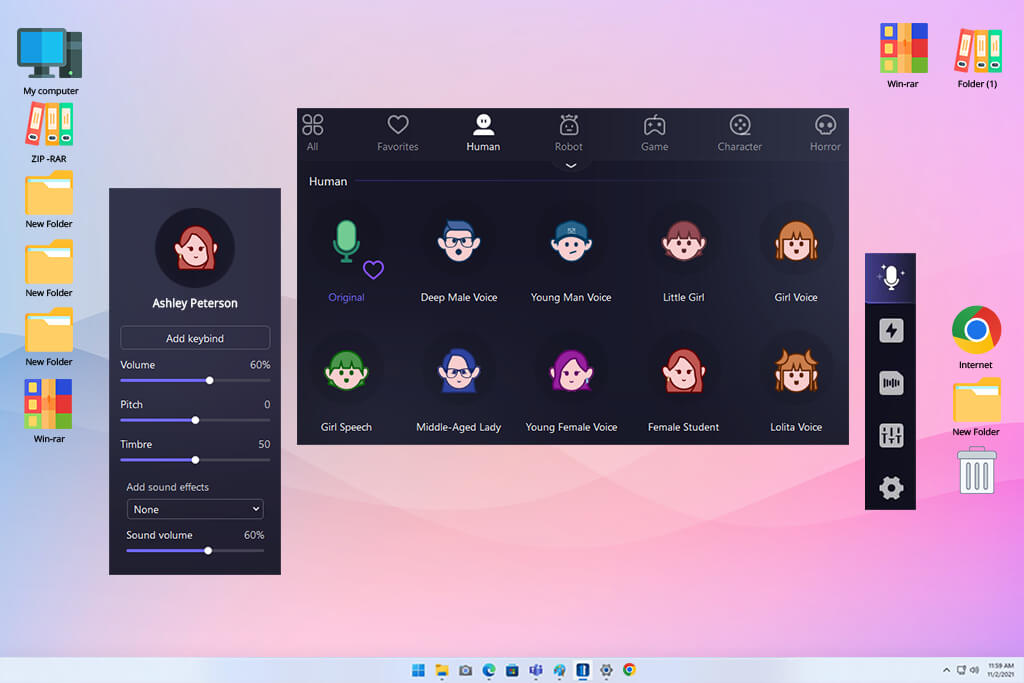 easeus voicewave ai female voice generator