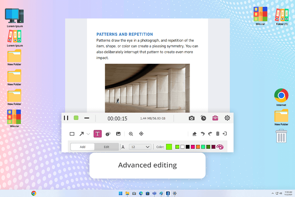 eassiy screen recorder editing