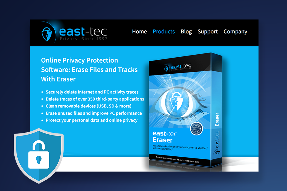 east-tec best privacy management software website