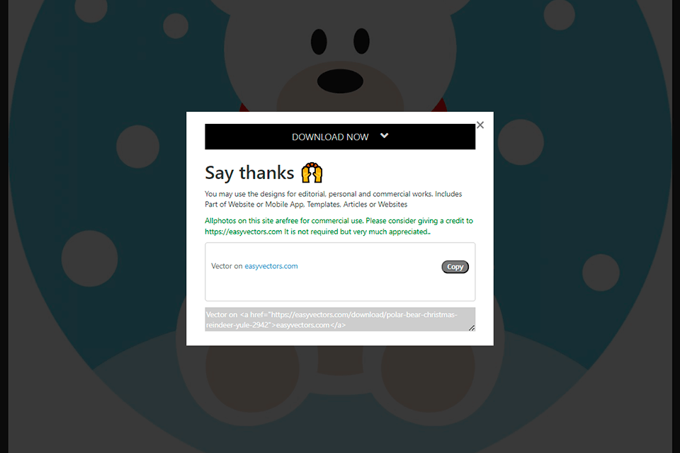 easyvectors interface download process