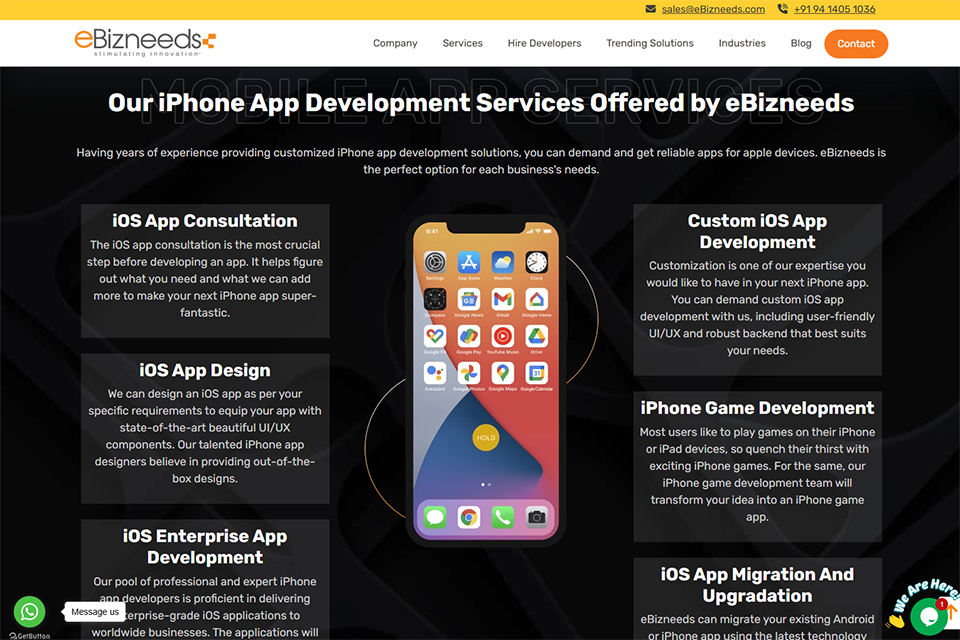 ebizneeds ios app developer