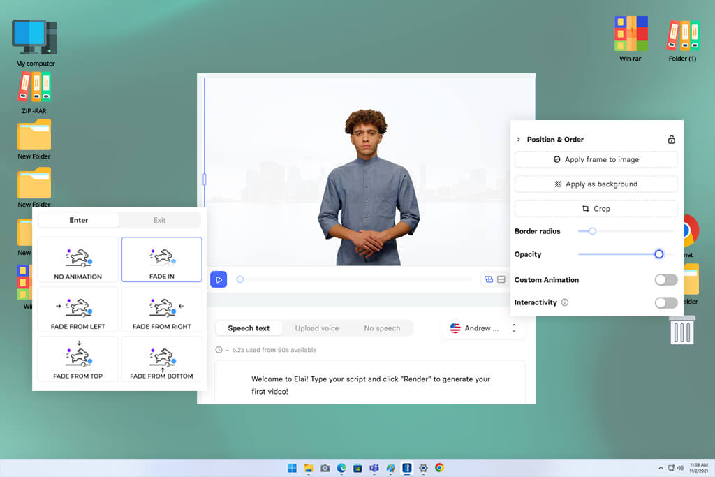 elai ai virtual actor generator