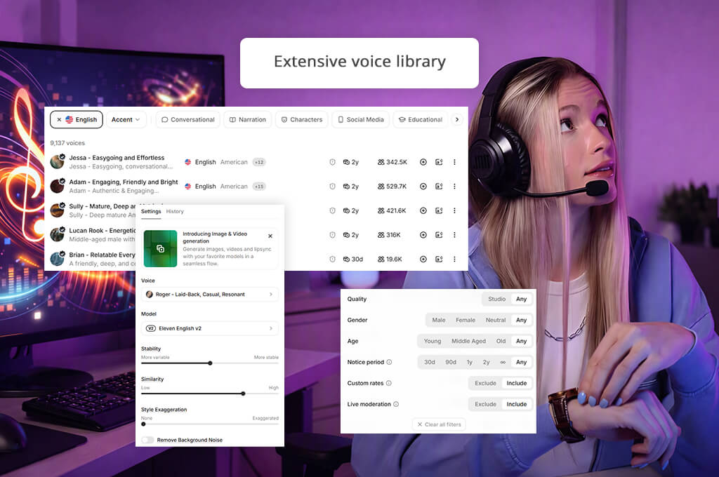 elevenlabs voice generation