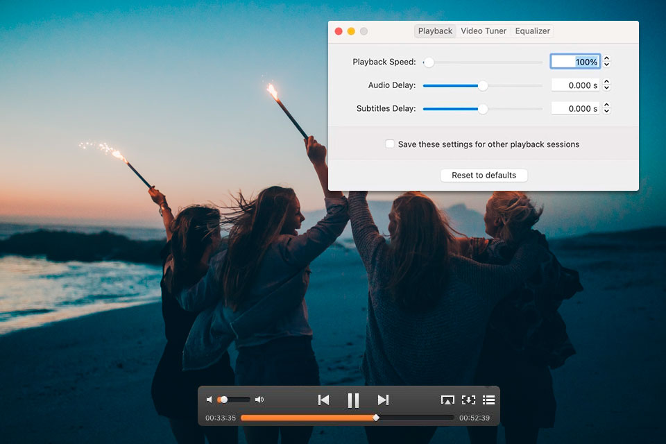 elmedia mpg player interface