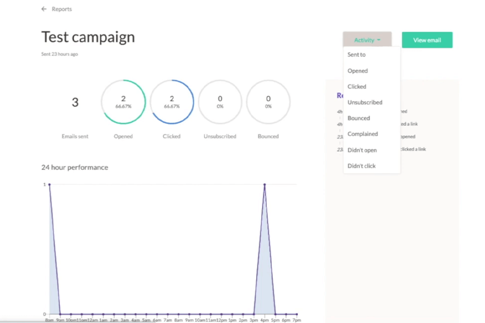 emailoctopus review analytics