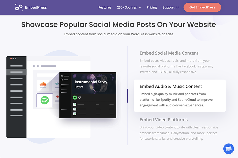 embedpress wordpress plugins for blogs