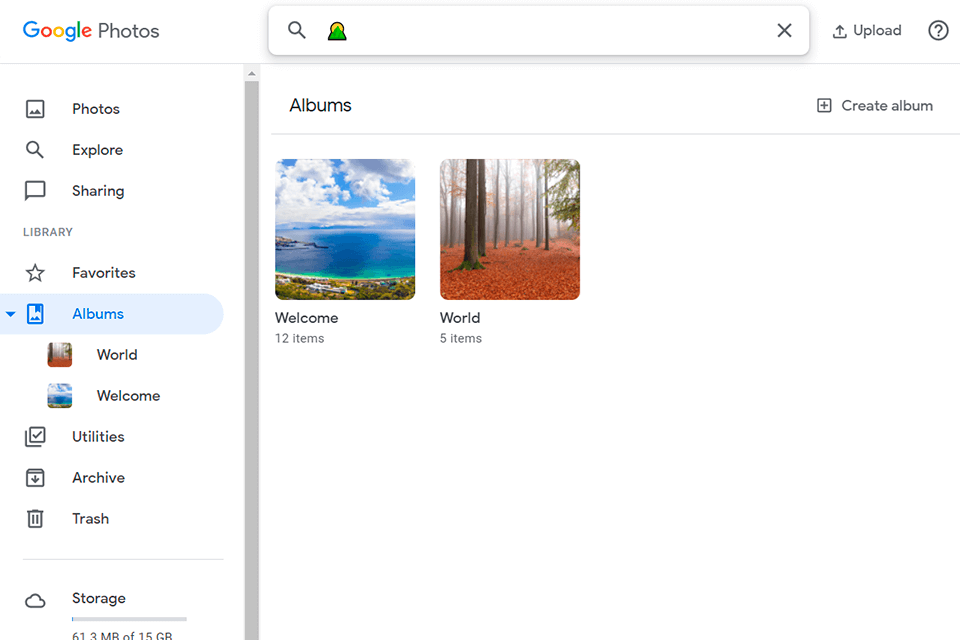 google photos tips search by emoji