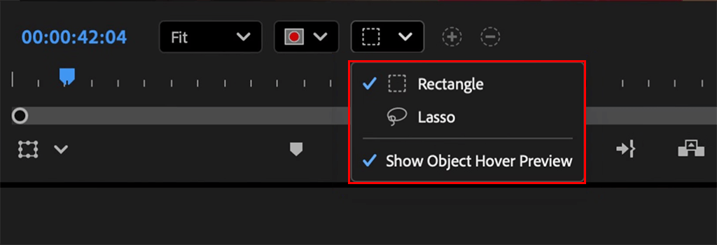 enable auto object selection in adobe premiere pro