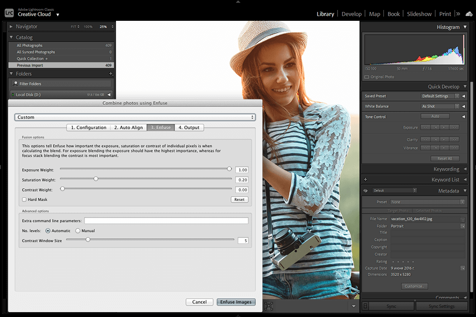 enfuse lightroom plugin