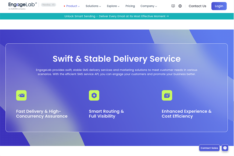 engagelab bulk text message service
