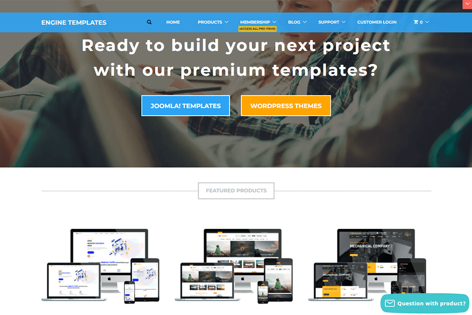 engine templates official site