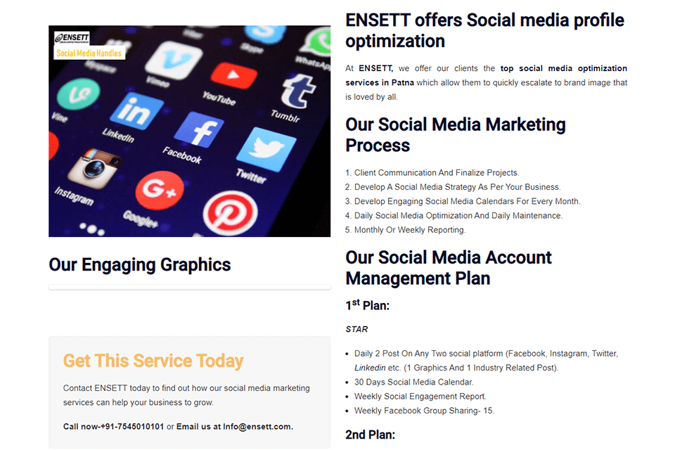 ensett social media