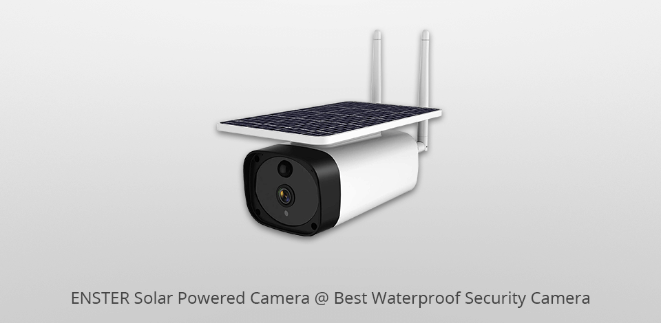 enster solar powered camera waterproof security camera