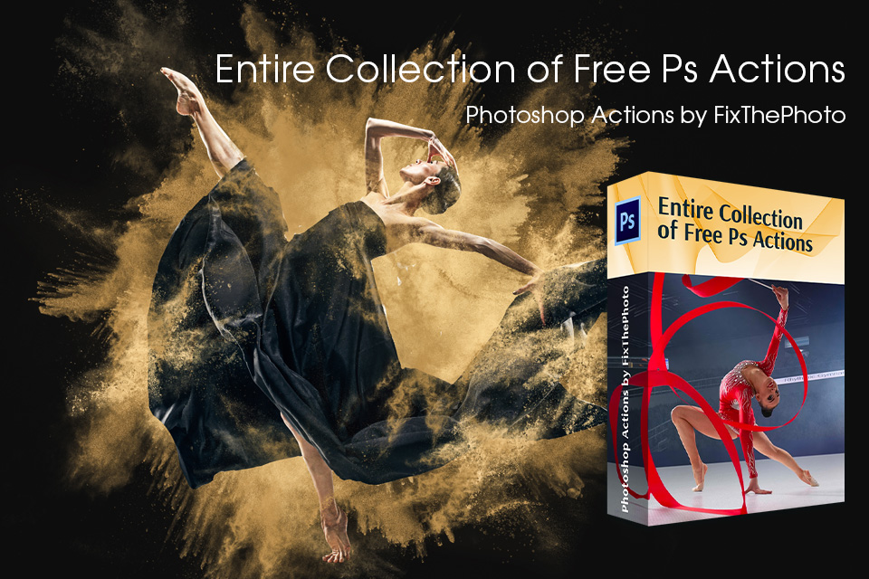 entire collection of free photoshop actions from fixthephoto