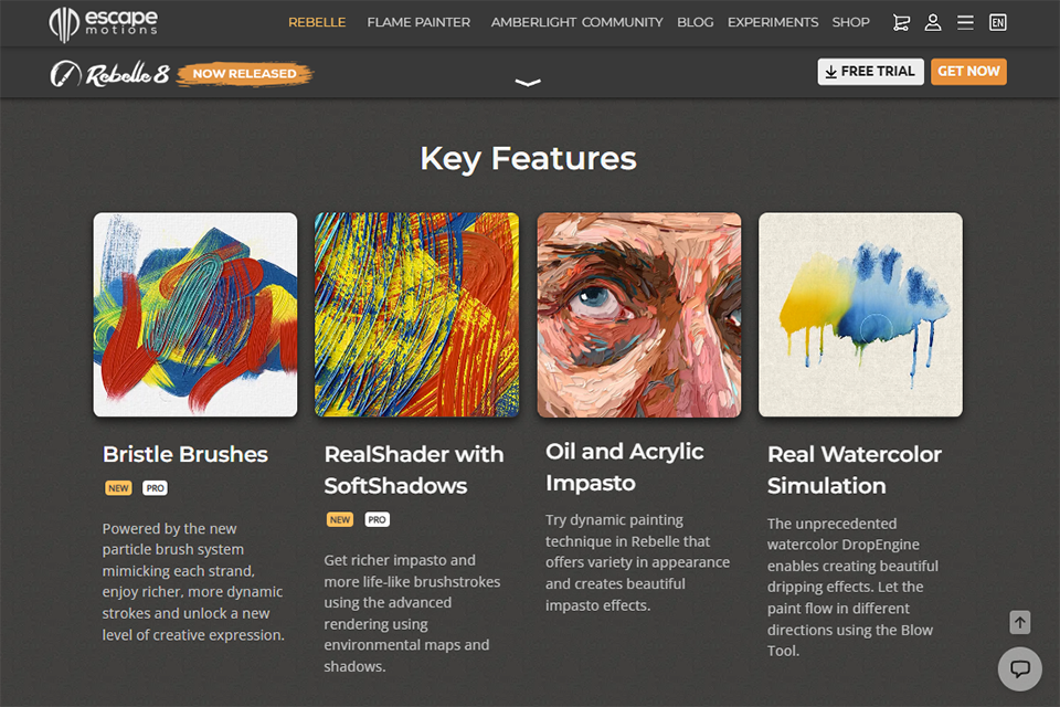 escapemotions free drawing software