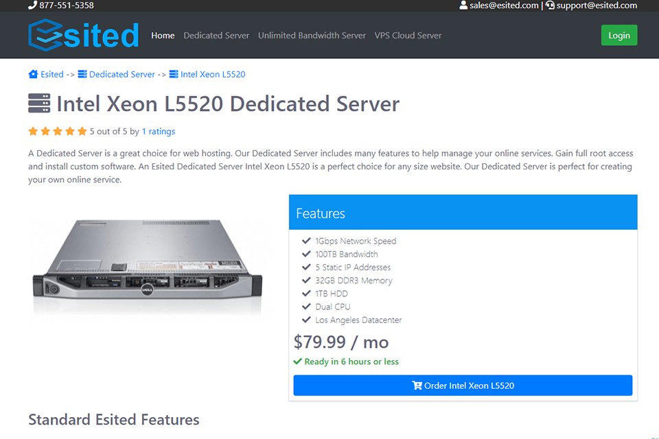 esited dedicated servers